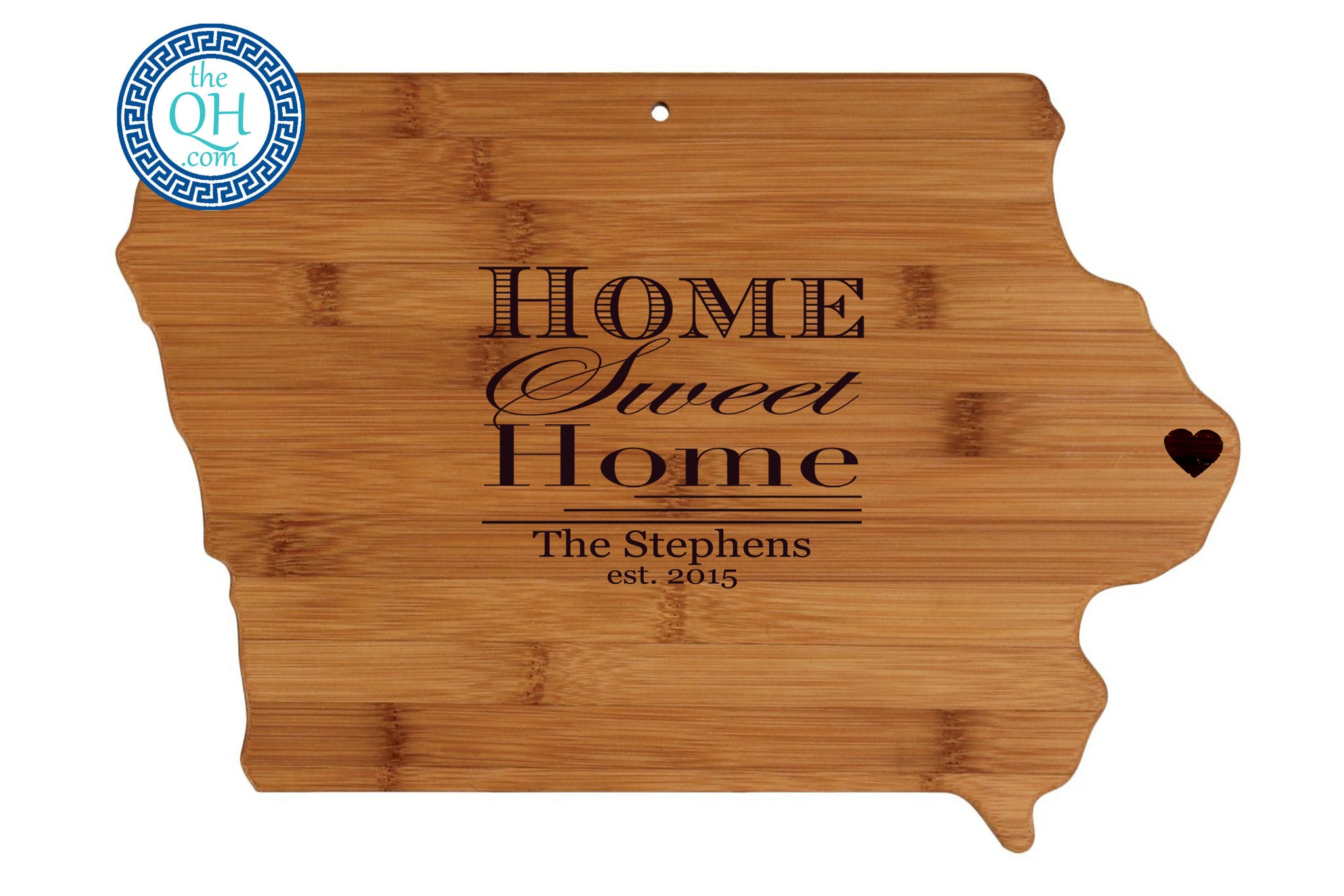 Iowa Shaped Cutting Board Serving Tray Gift