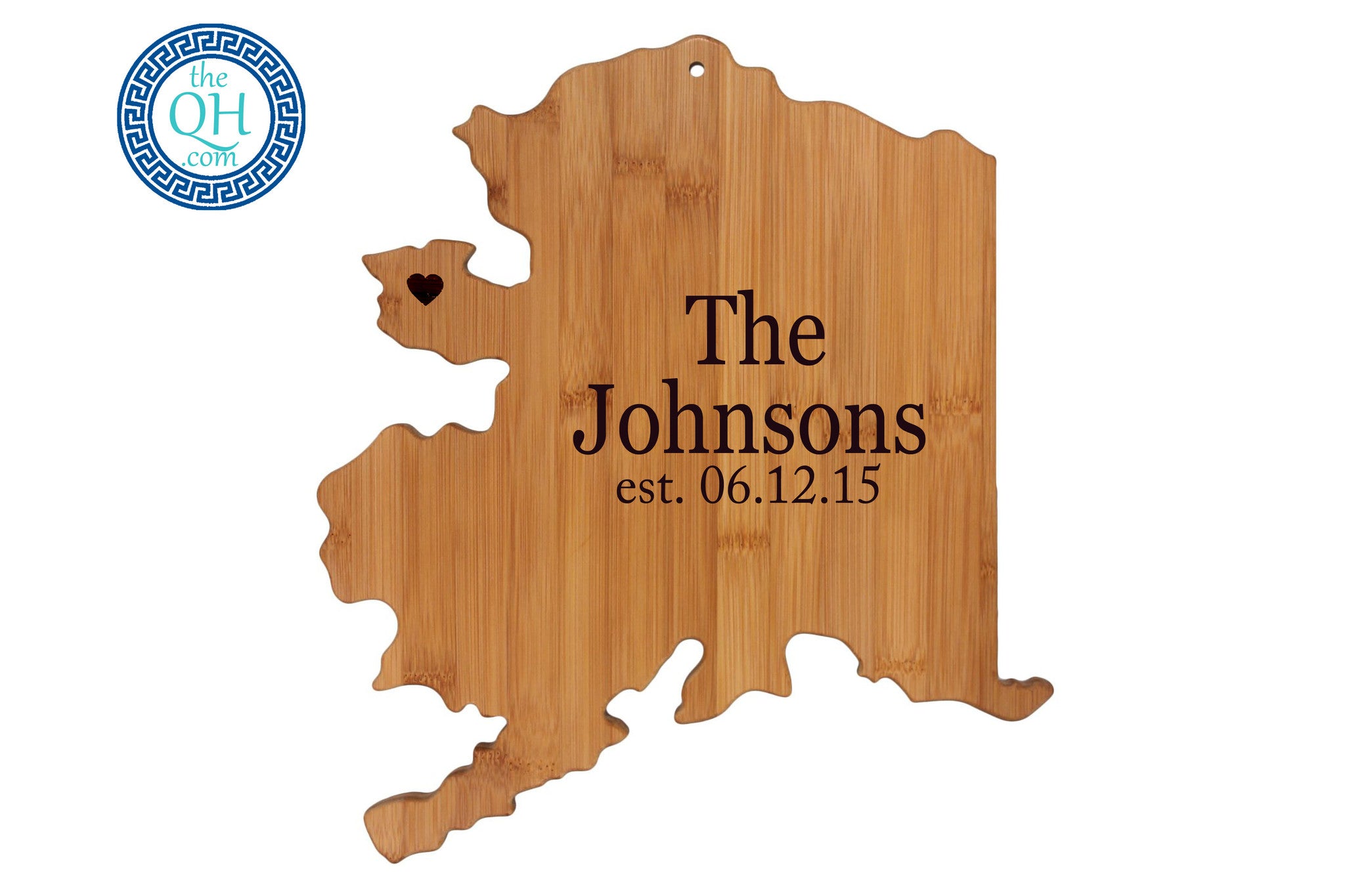 Alaska Shaped Cutting Board Serving Tray Gift