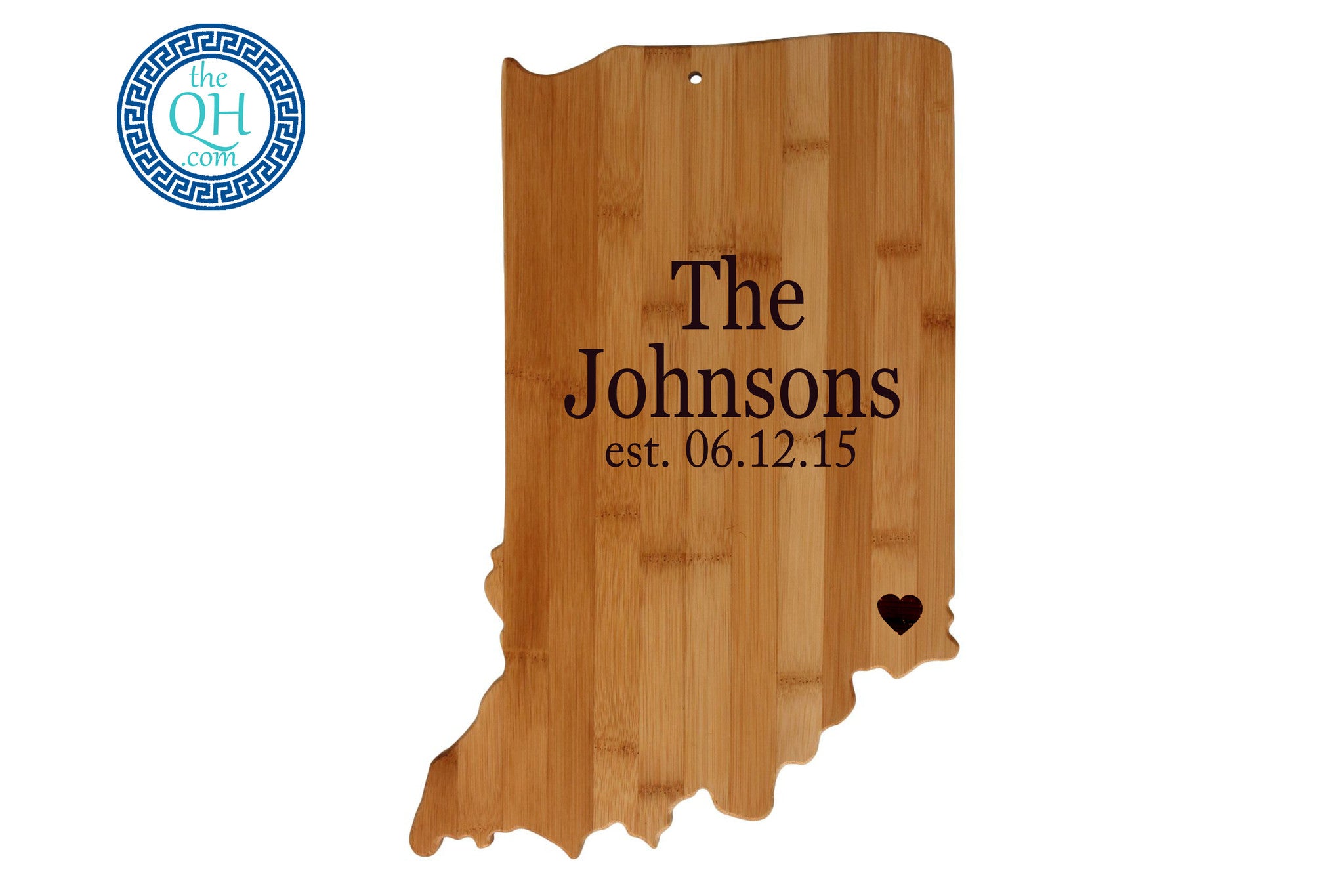 Indiana Shaped Cutting Board Serving Tray Gift