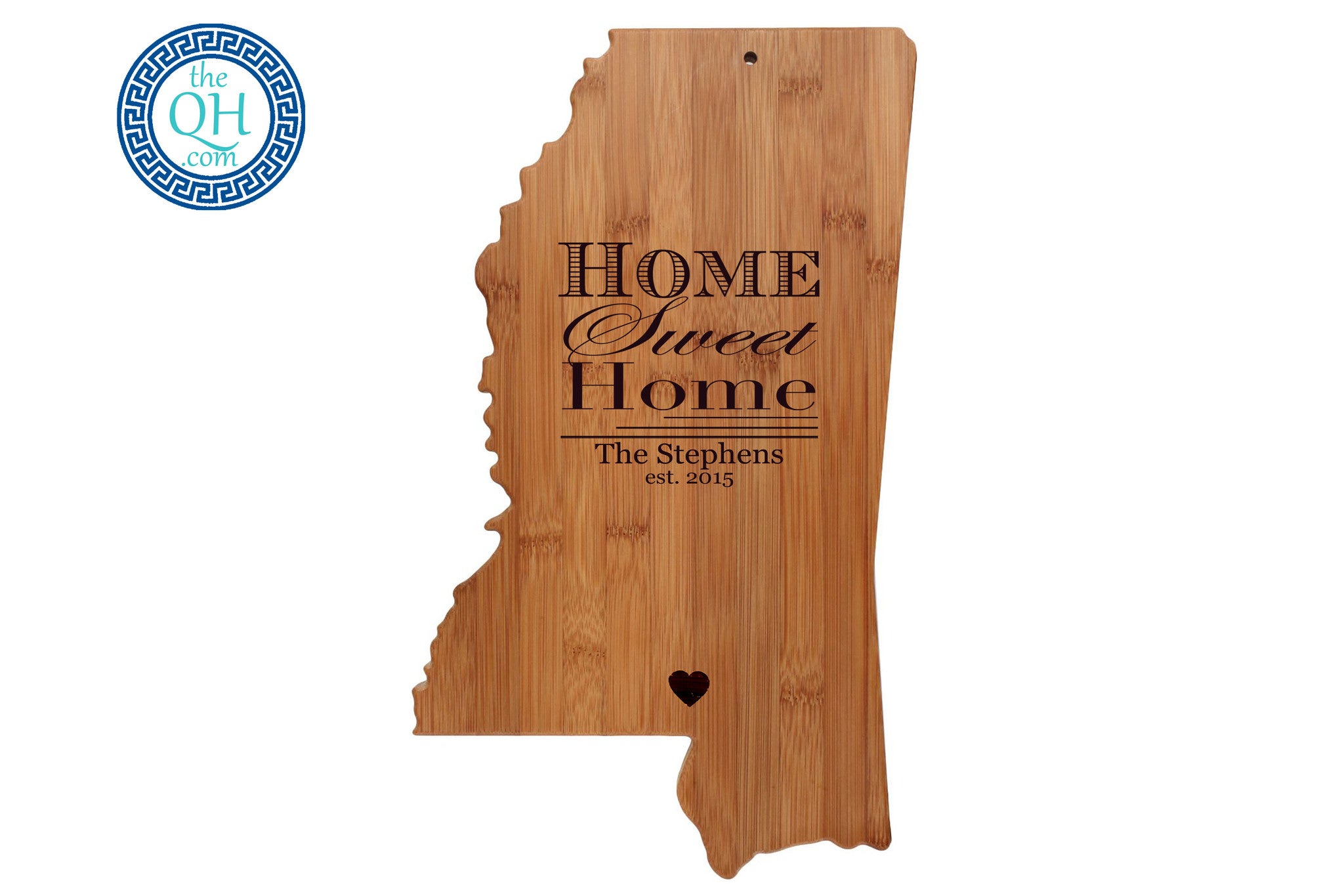 Mississippi Shaped Cutting Board Serving Tray Gift