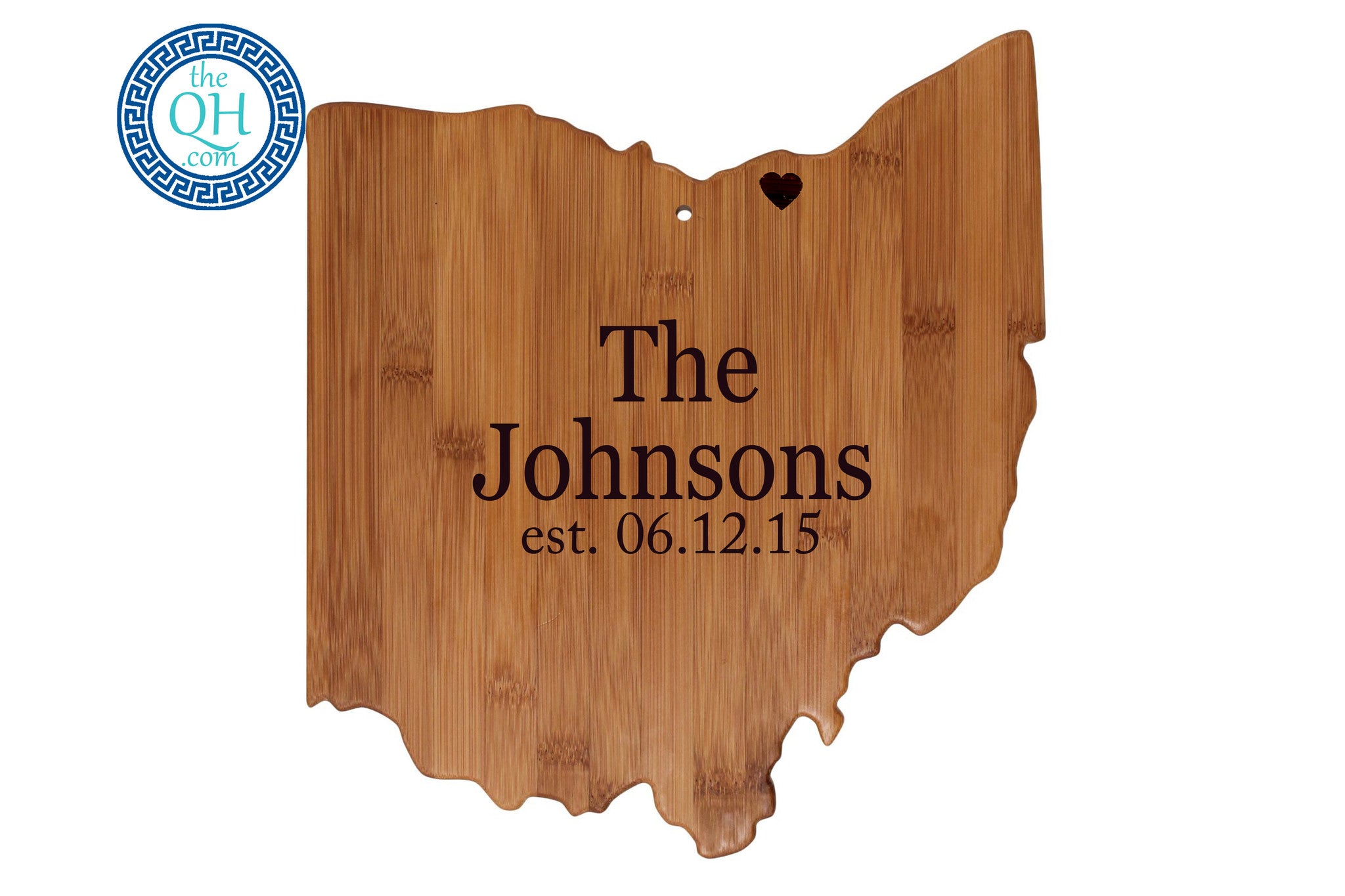 Ohio Shaped Cutting Board Serving Tray Gift