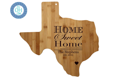 Texas Shaped Cutting Board Serving Tray Gift