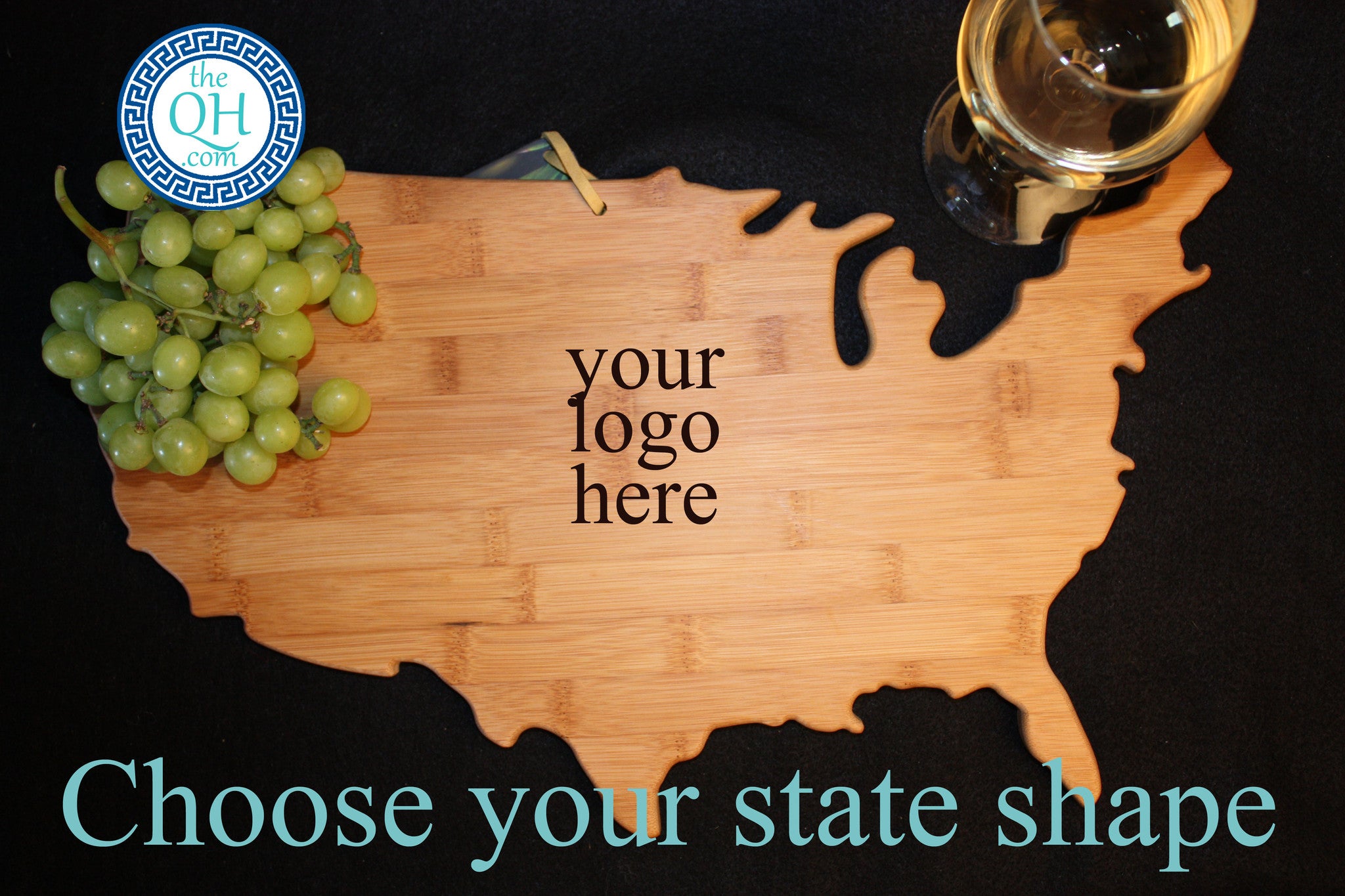 State Shaped Cutting Board Serving Tray Gift
