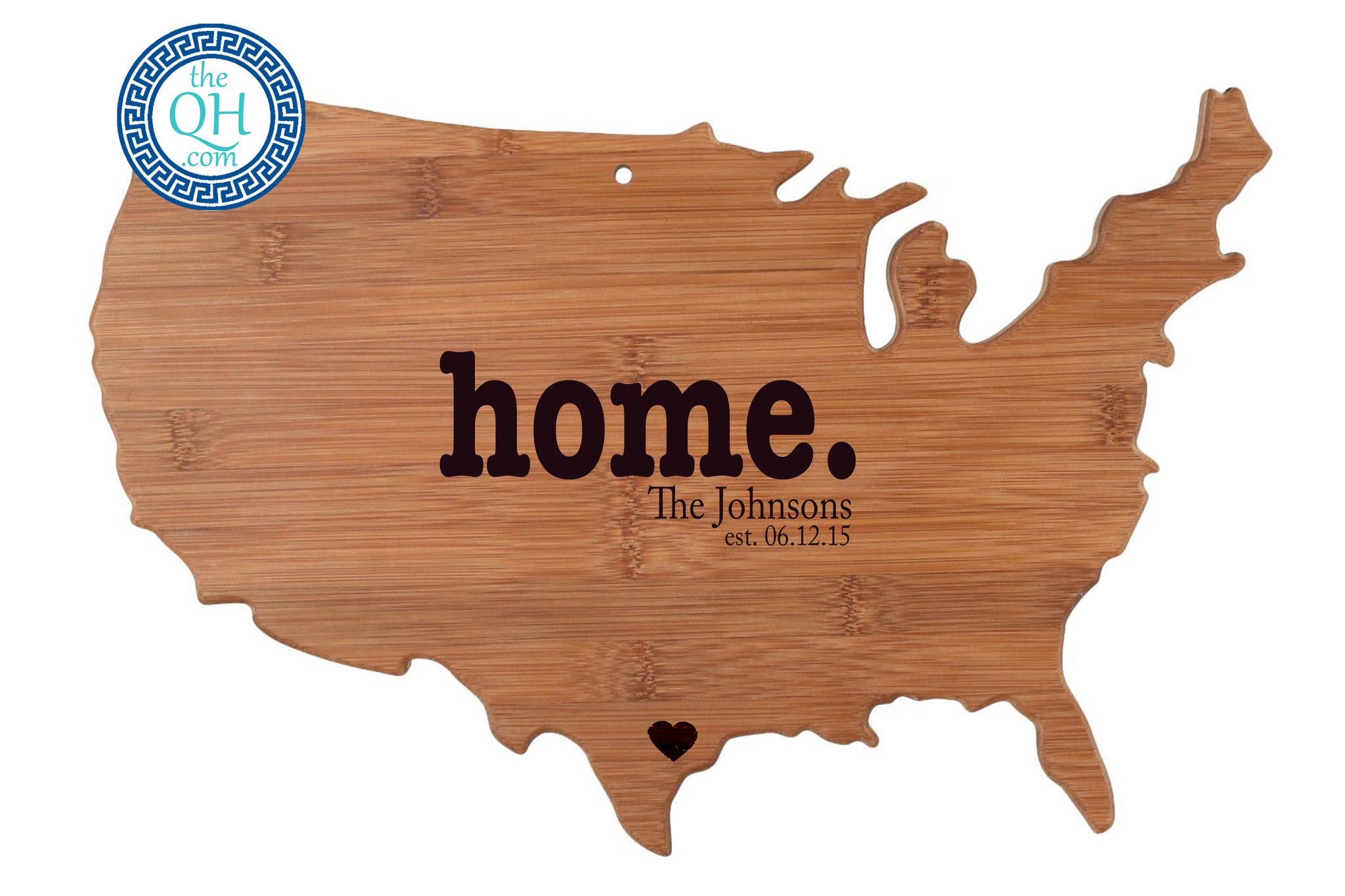 State Shaped Cutting Board & Serving Tray | USA | Home. Personalized