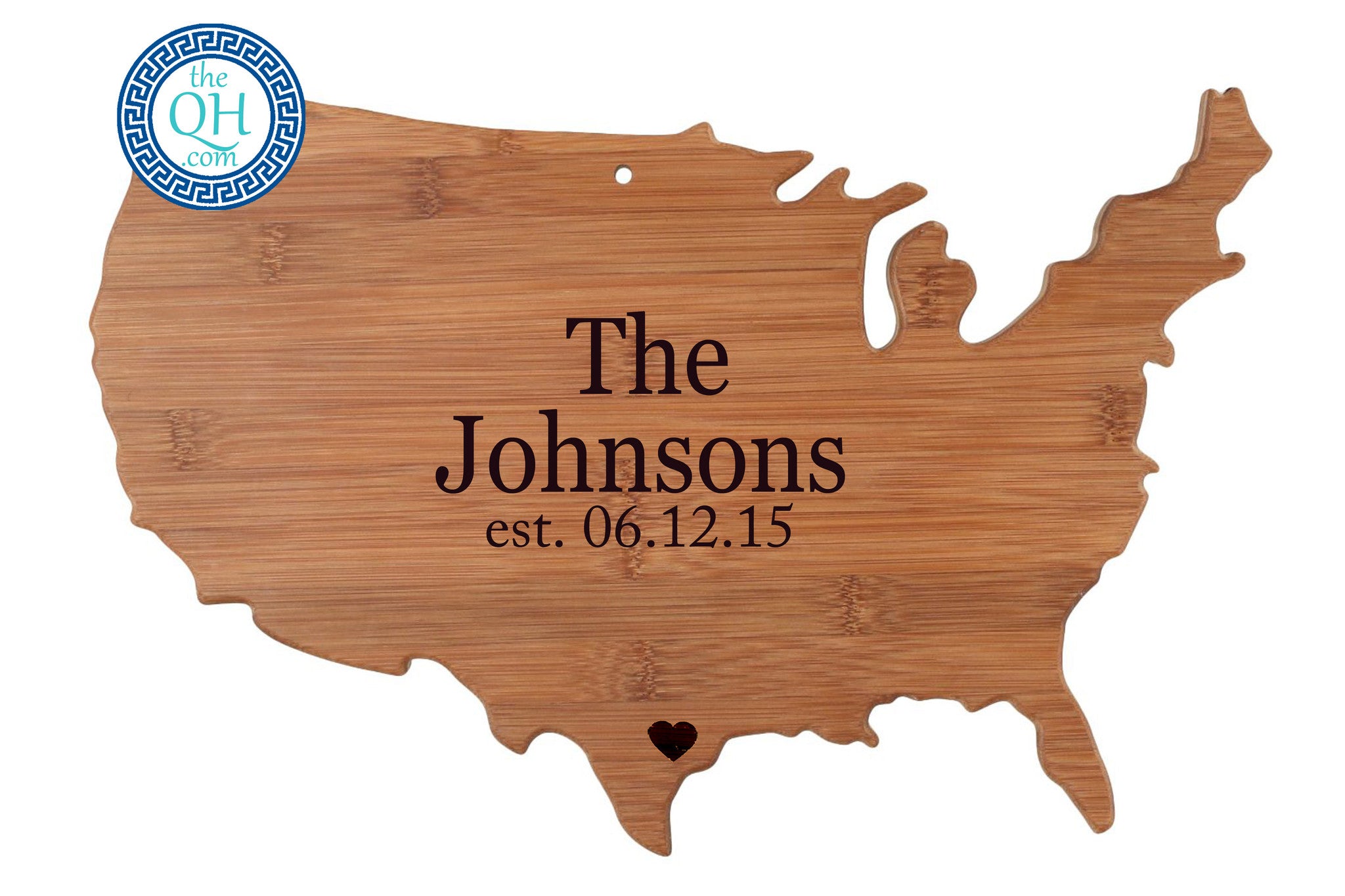 USA Shaped Cutting Board Serving Tray Gift