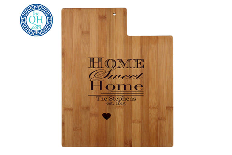 Utah Shaped Cutting Board Serving Tray Gift