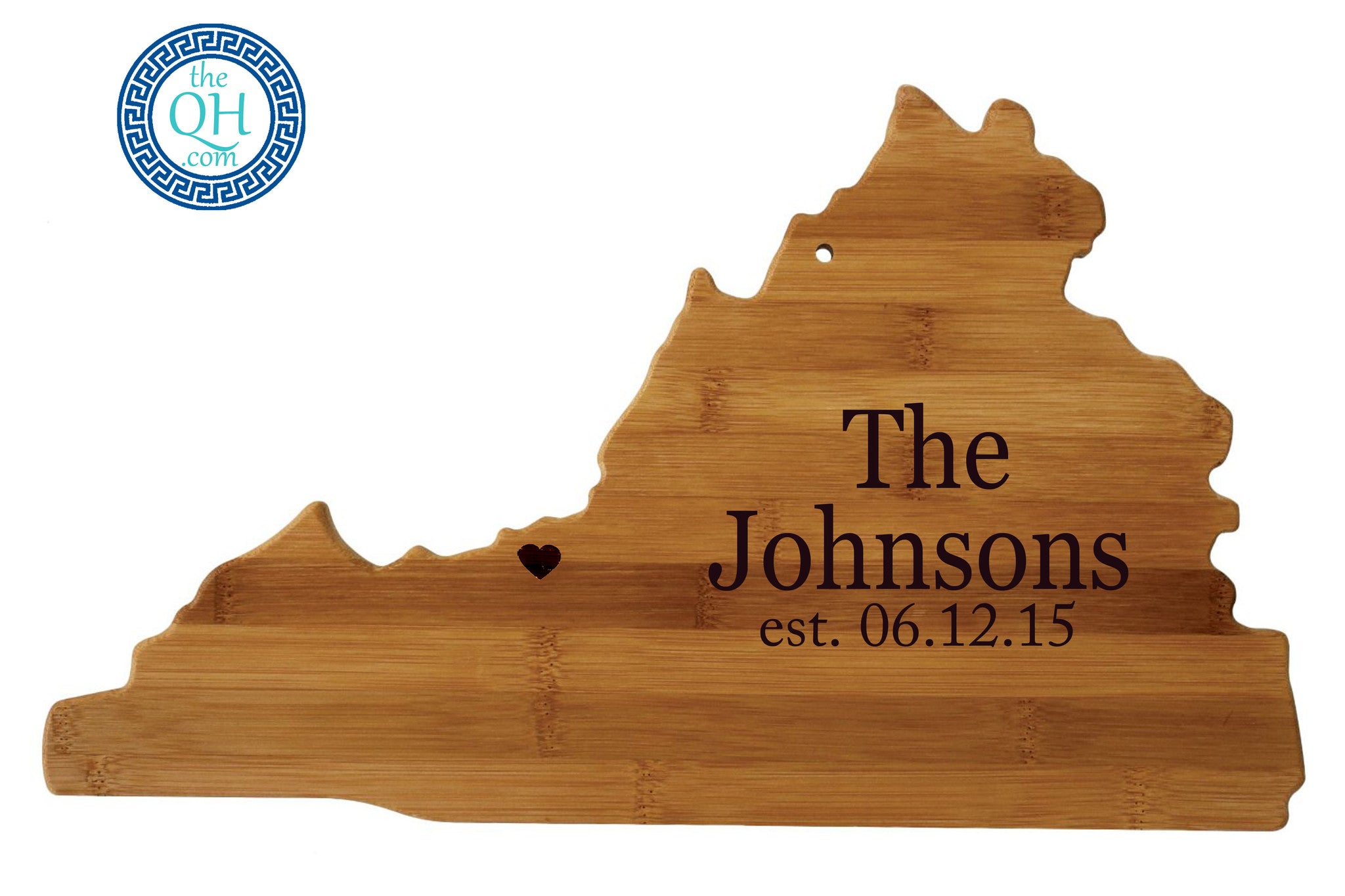 Virginia Shaped Cutting Board Serving Tray Gift