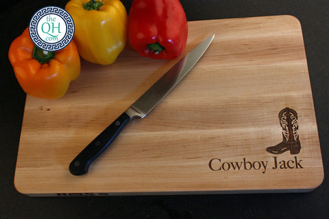 BOOS Personalized Cutting Board | Cowboy Boot