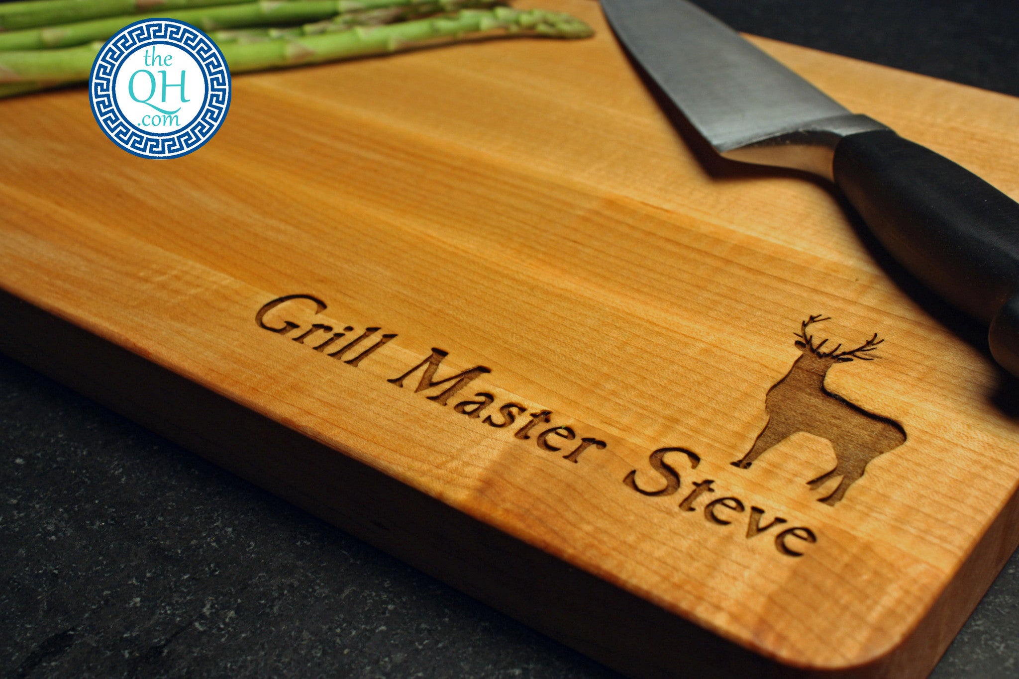 Hunting Stag Personalized Cutting Board Guy Griller Hunter Gift