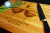 Personalized Cutting Board Wedding Love Birds | BOOS